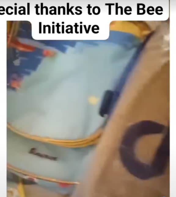 Golden Gleams received educational relief materials from The Bee Initiative